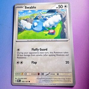 swablu - 169/197 (common) — pokemon: obsidian flames
